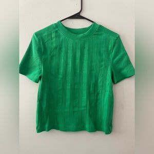 Zara green short sleeve top